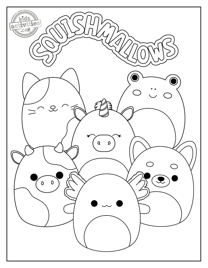 100+ Squishable Coloring Pages 1