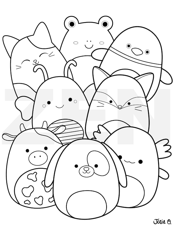 100+ Squishable Coloring Pages 100