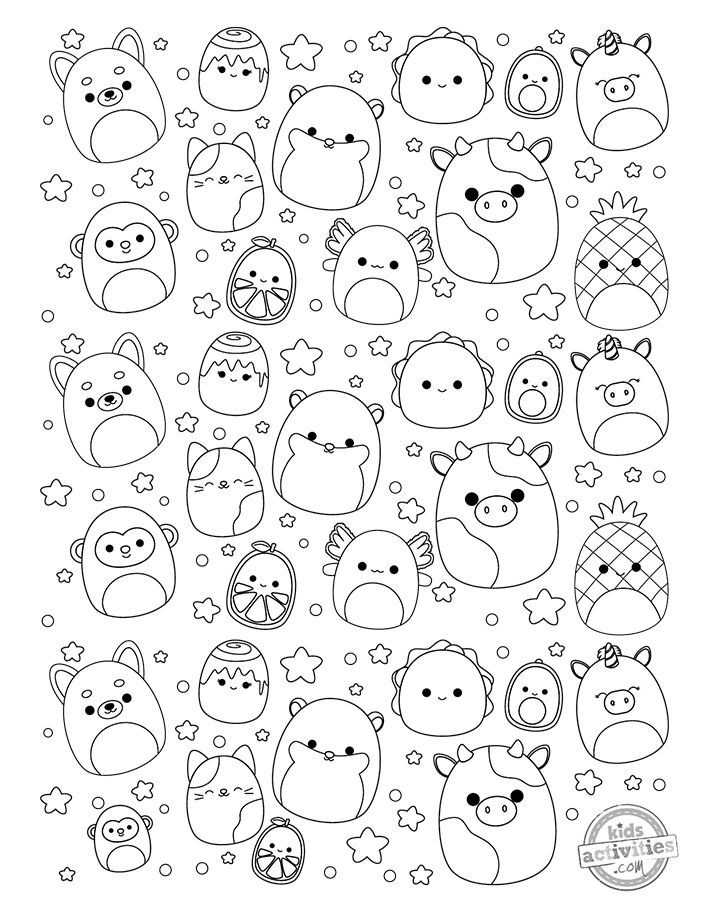 100+ Squishable Coloring Pages 103