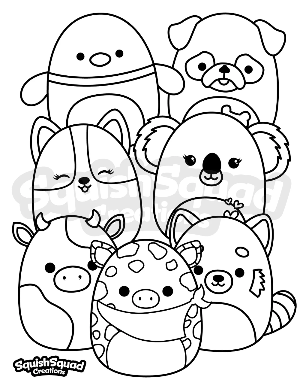 100+ Squishable Coloring Pages 111