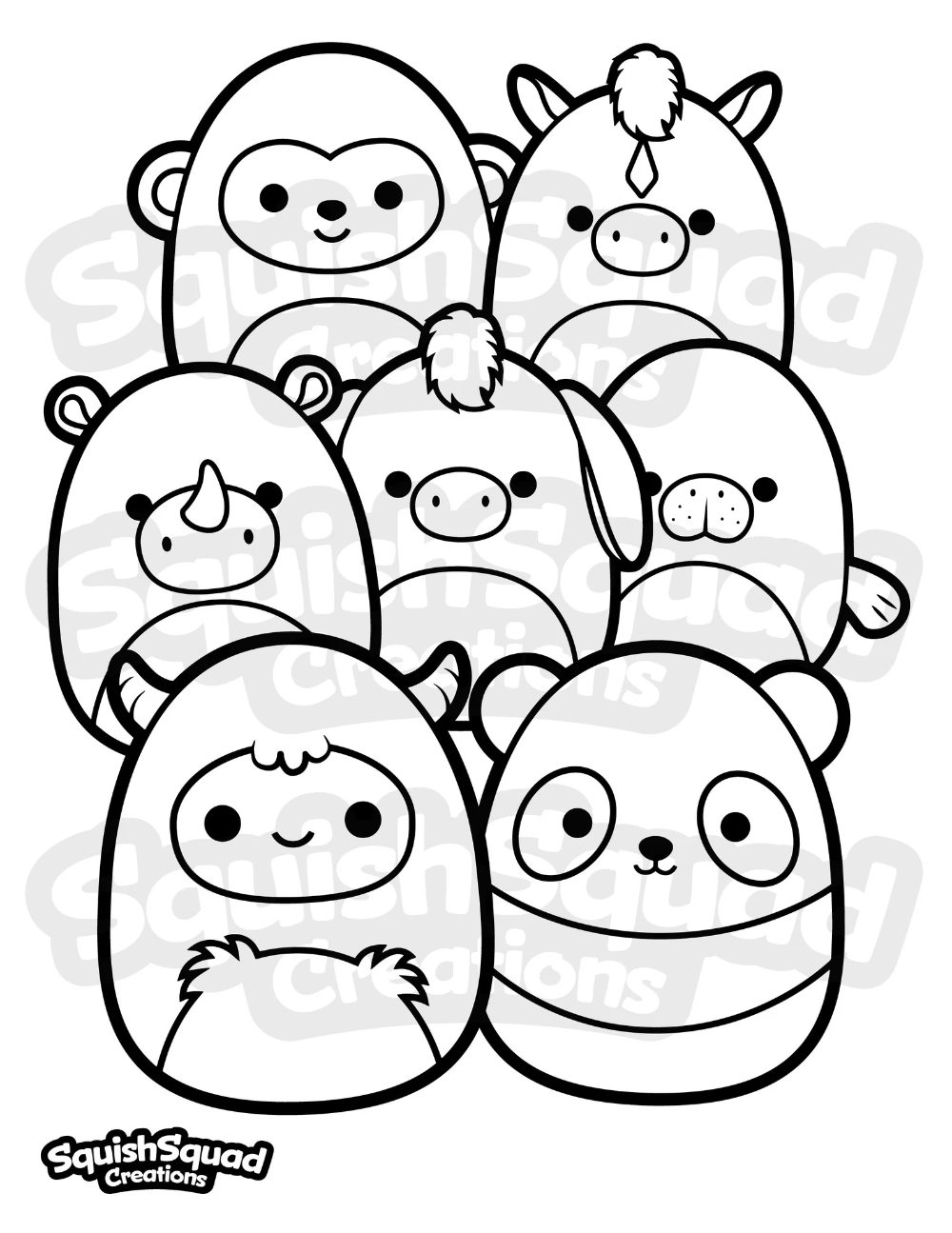 100+ Squishable Coloring Pages 113