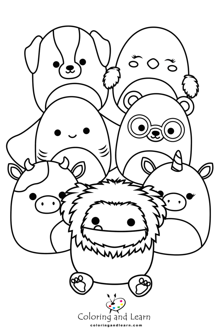 100+ Squishable Coloring Pages 119