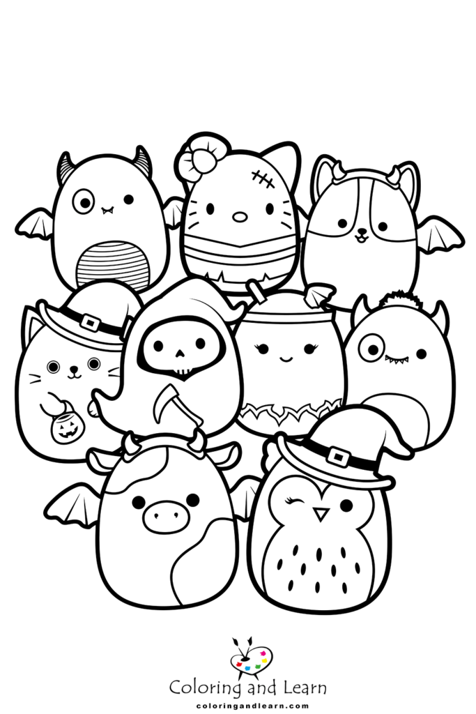 100+ Squishable Coloring Pages 129