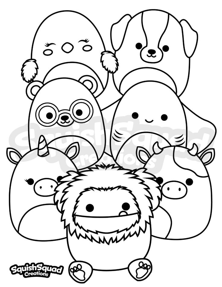 100+ Squishable Coloring Pages 13