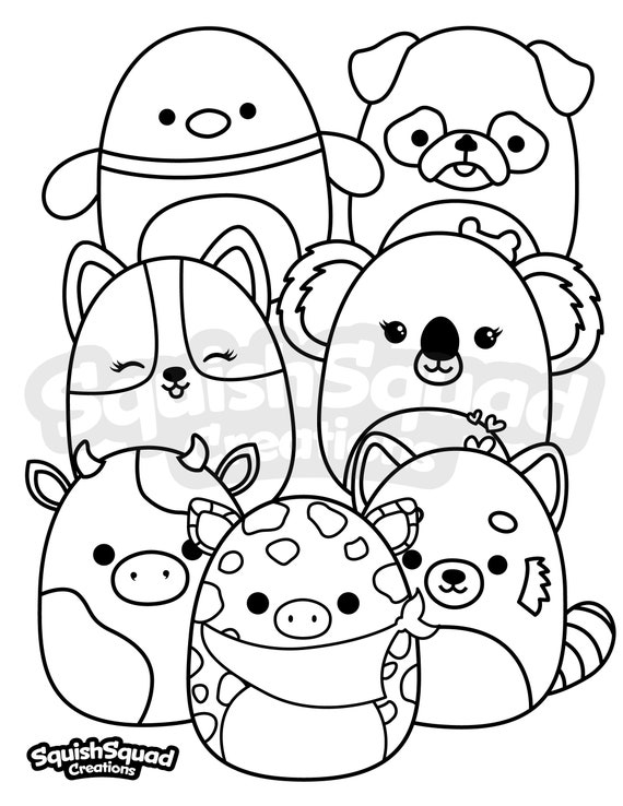 100+ Squishable Coloring Pages 136