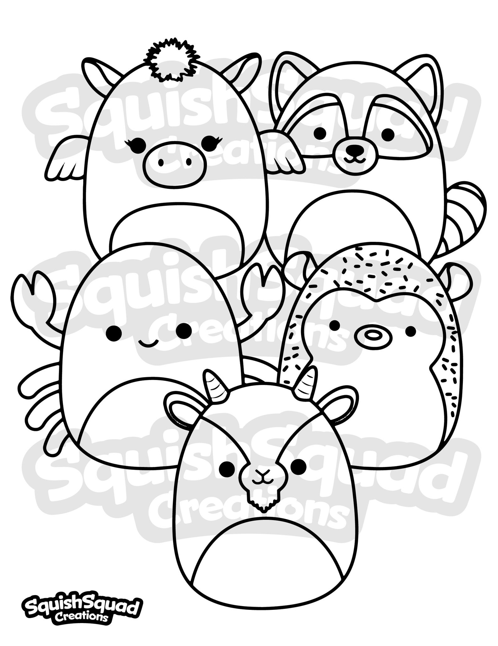 100+ Squishable Coloring Pages 26