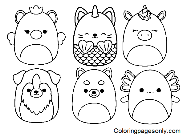 100+ Squishable Coloring Pages 31