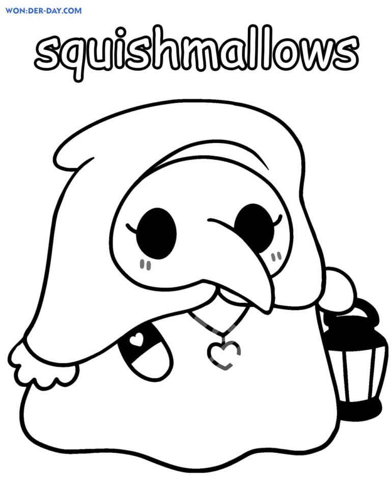 100+ Squishable Coloring Pages 39