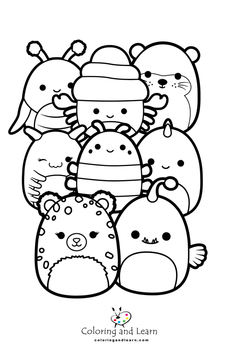 100+ Squishable Coloring Pages 4