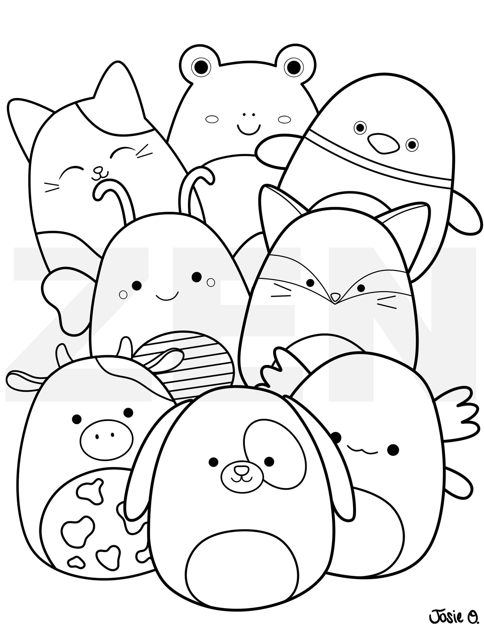 100+ Squishable Coloring Pages 42