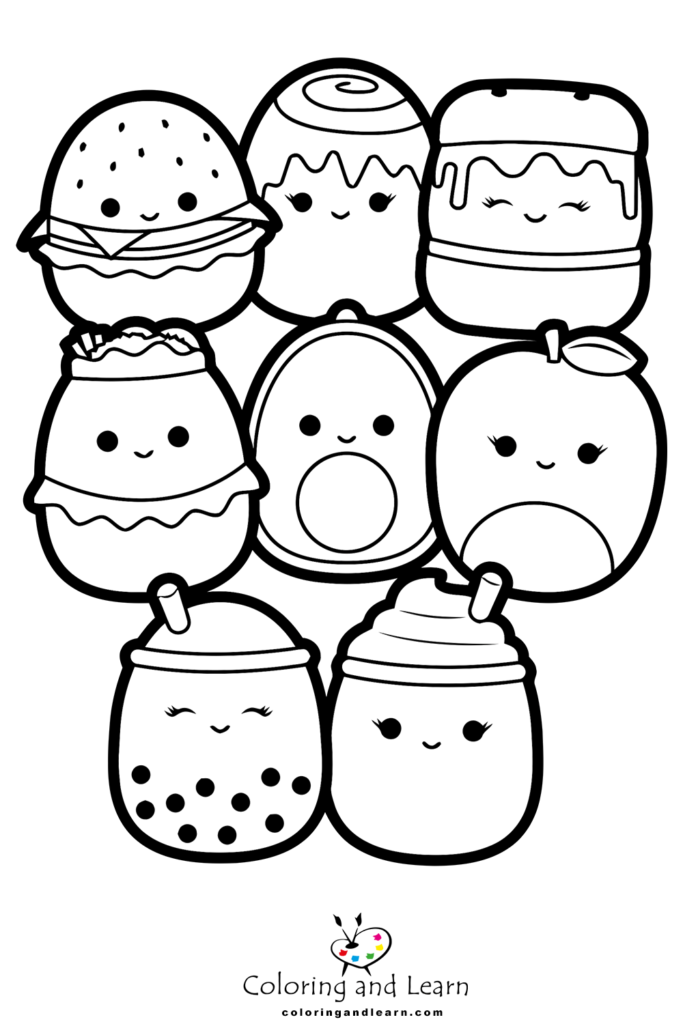 100+ Squishable Coloring Pages 46