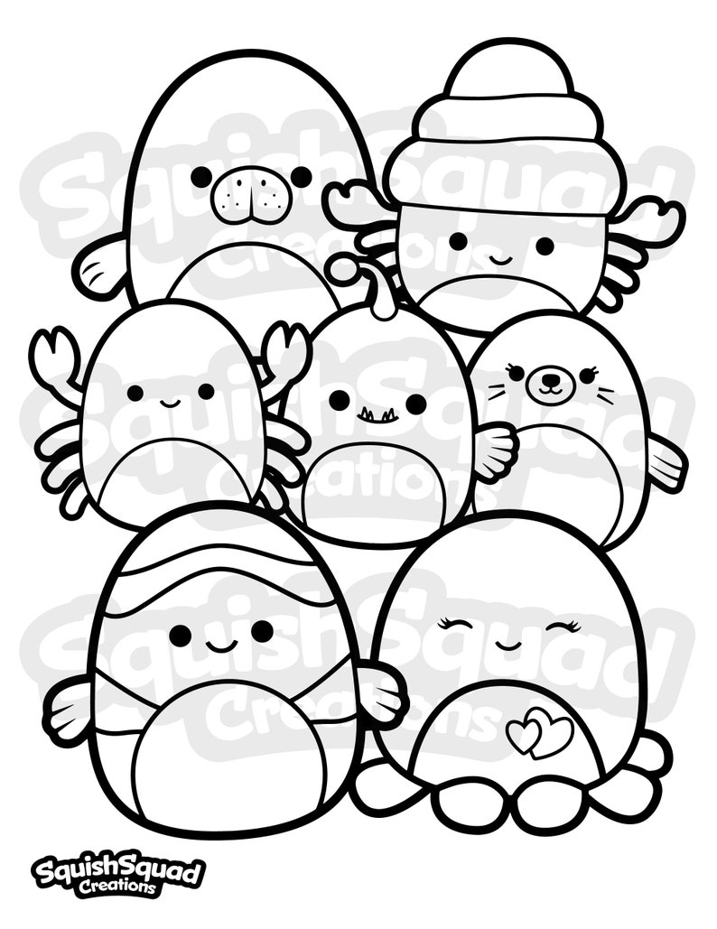 100+ Squishable Coloring Pages 51