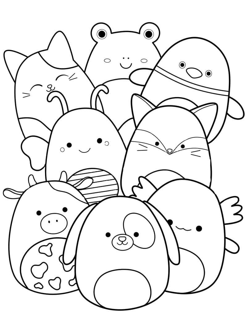 100+ Squishable Coloring Pages 53