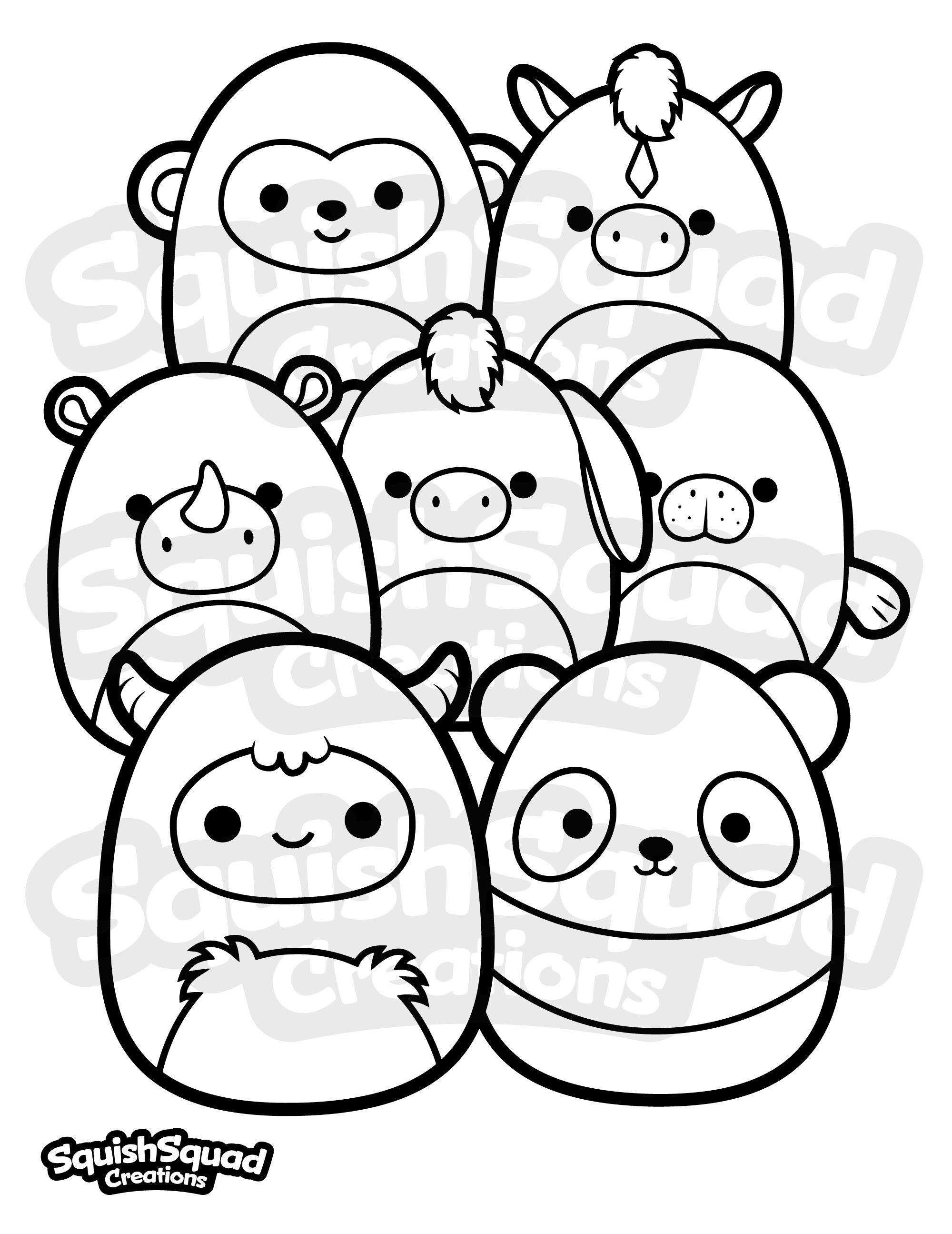 100+ Squishable Coloring Pages 76