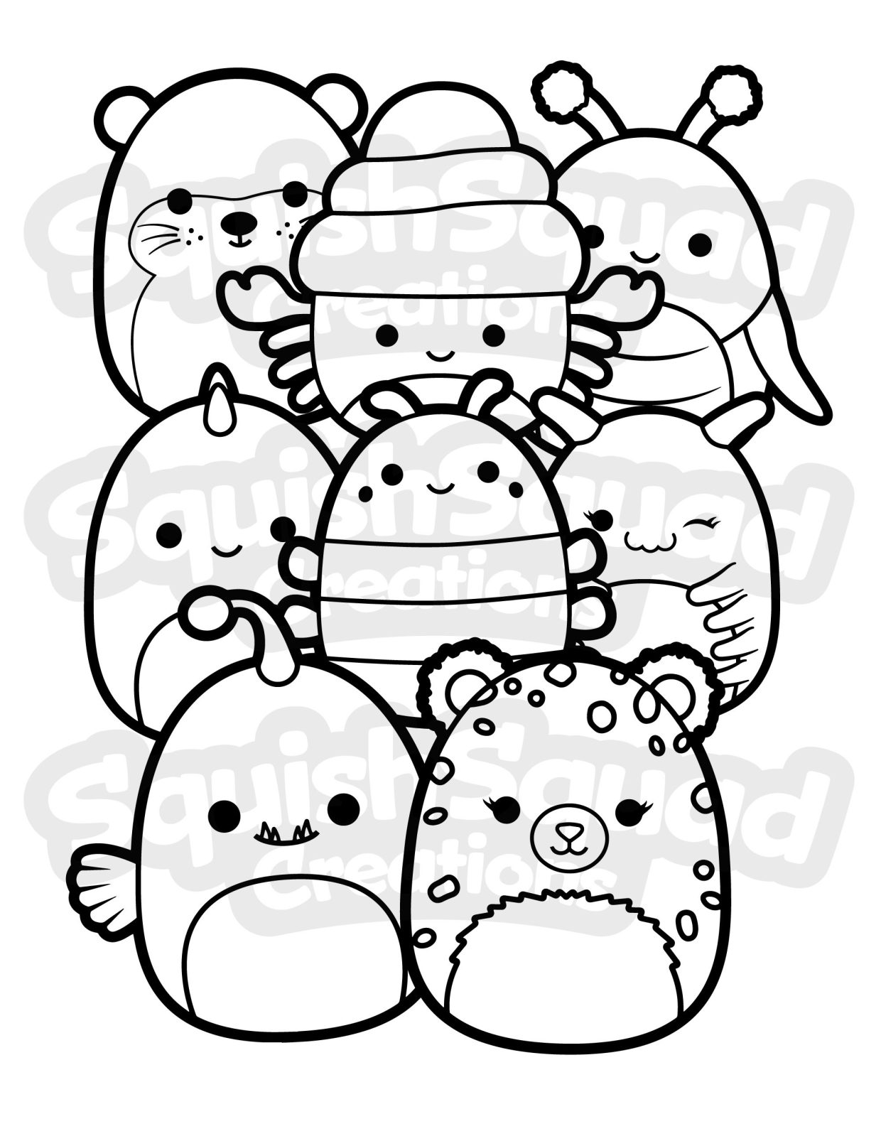 100+ Squishable Coloring Pages 77