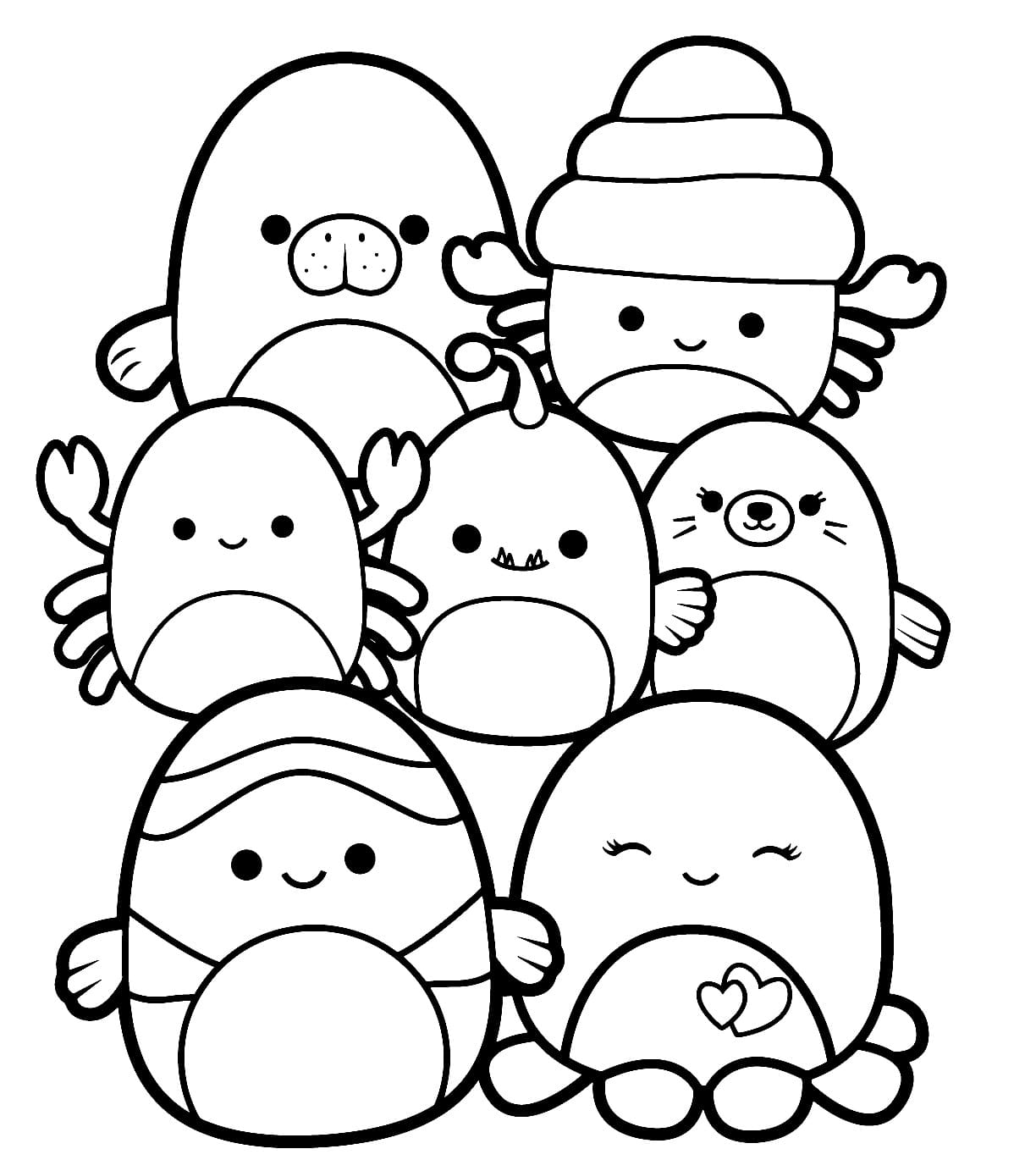 100+ Squishable Coloring Pages 85