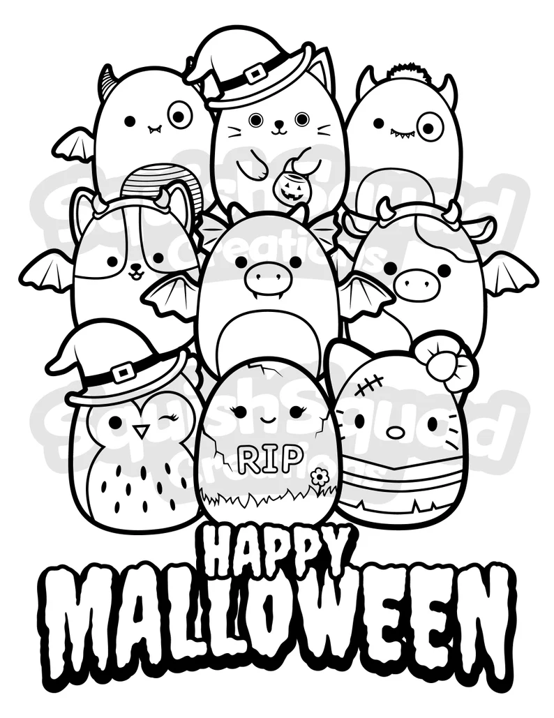 100+ Squishable Coloring Pages 99