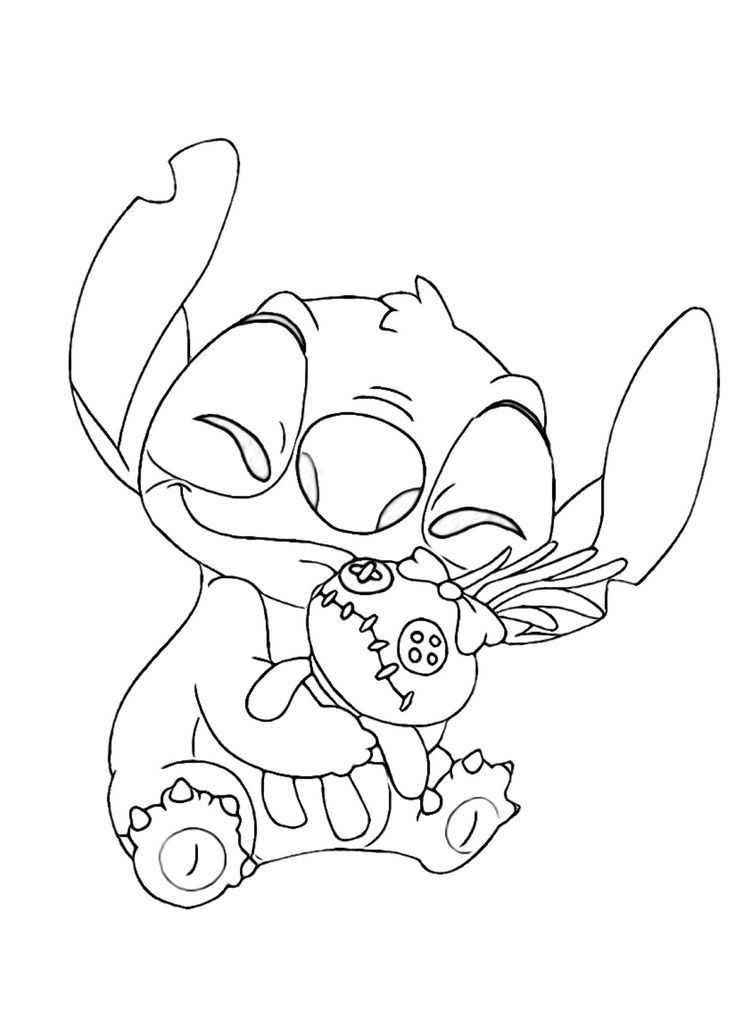 120+ Stitch Coloring Pages: Cute and Cuddly Designs 10