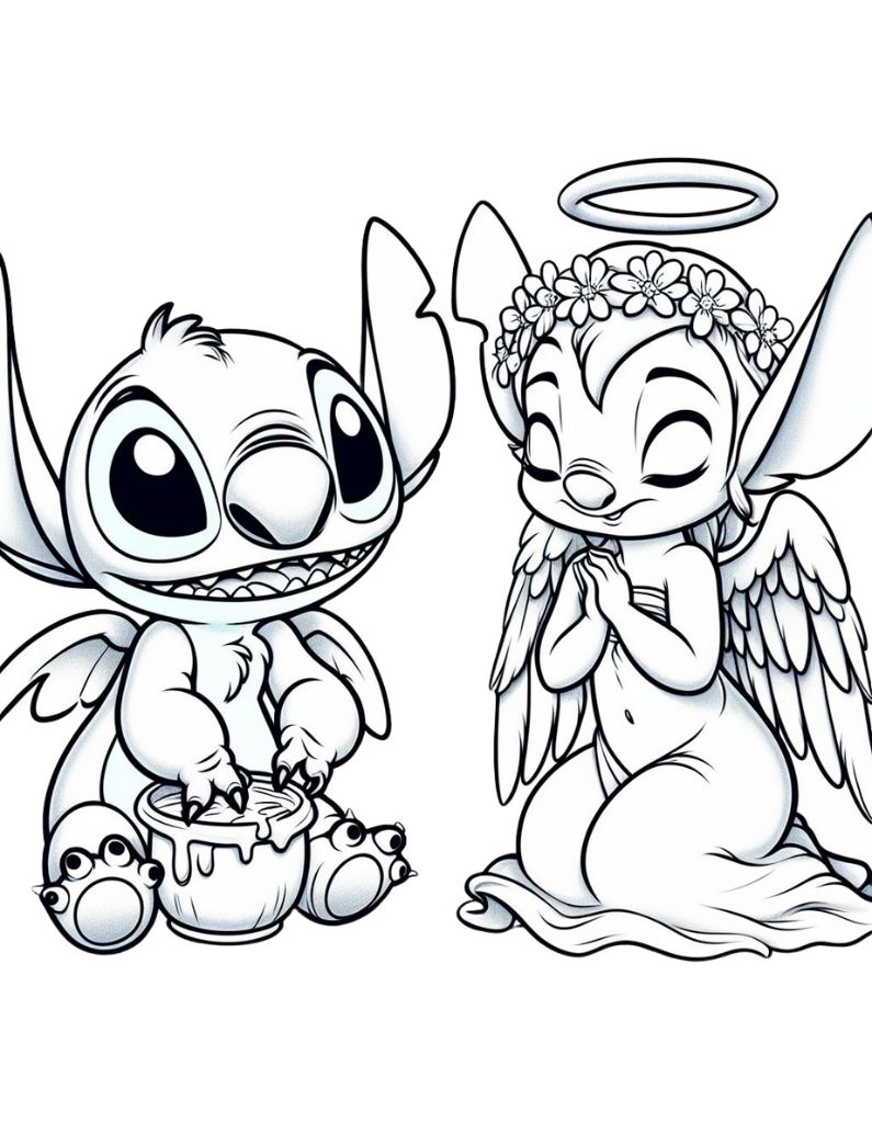 120+ Stitch Coloring Pages: Cute and Cuddly Designs 102