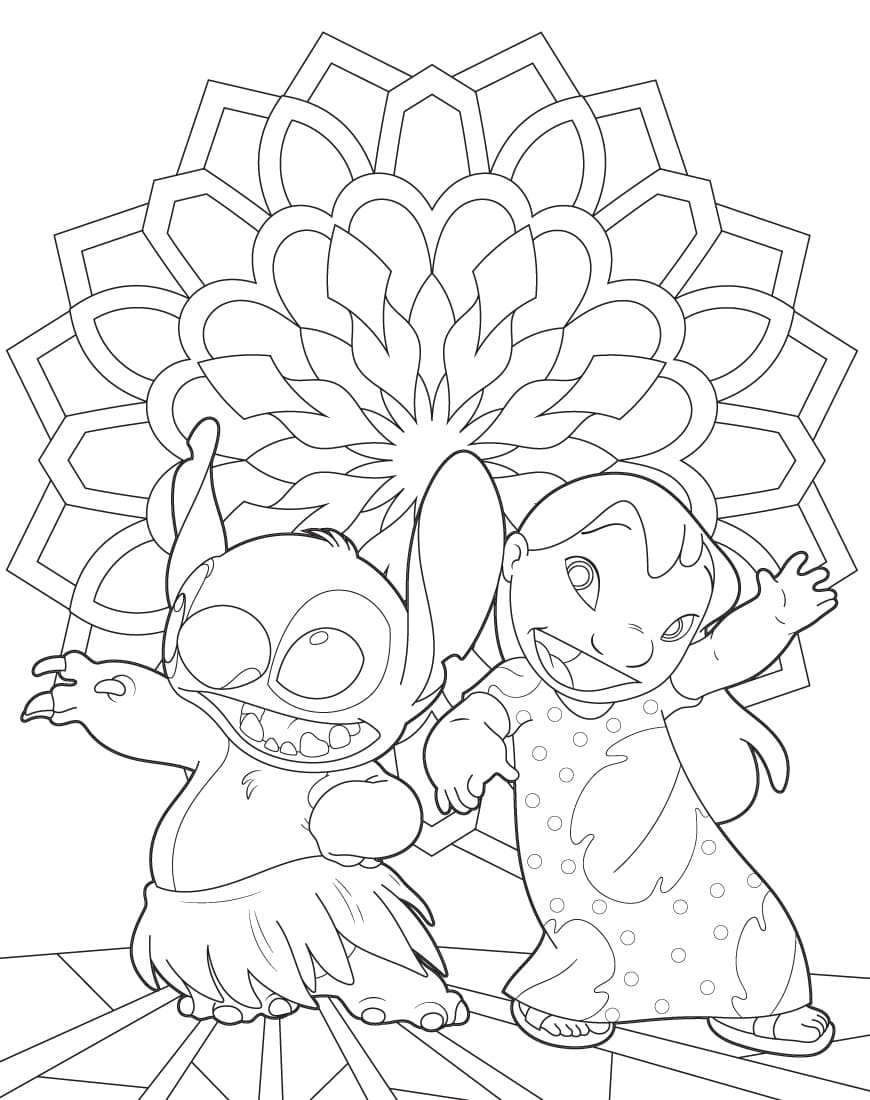 120+ Stitch Coloring Pages: Cute and Cuddly Designs 113