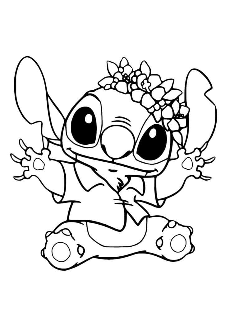 120+ Stitch Coloring Pages: Cute and Cuddly Designs 114