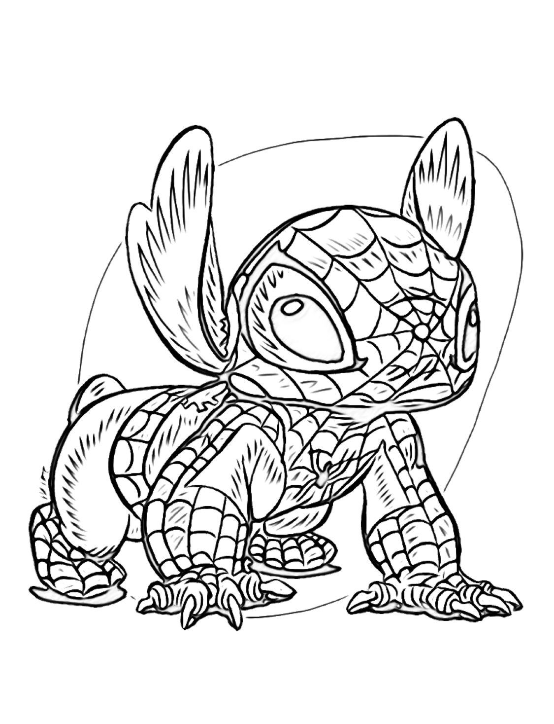 120+ Stitch Coloring Pages: Cute and Cuddly Designs 118