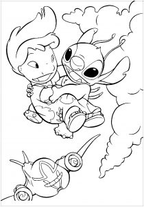 120+ Stitch Coloring Pages: Cute and Cuddly Designs 134