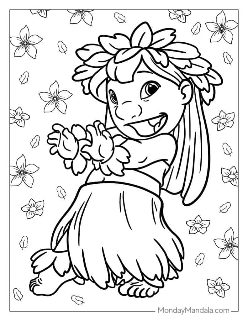 120+ Stitch Coloring Pages: Cute and Cuddly Designs 19