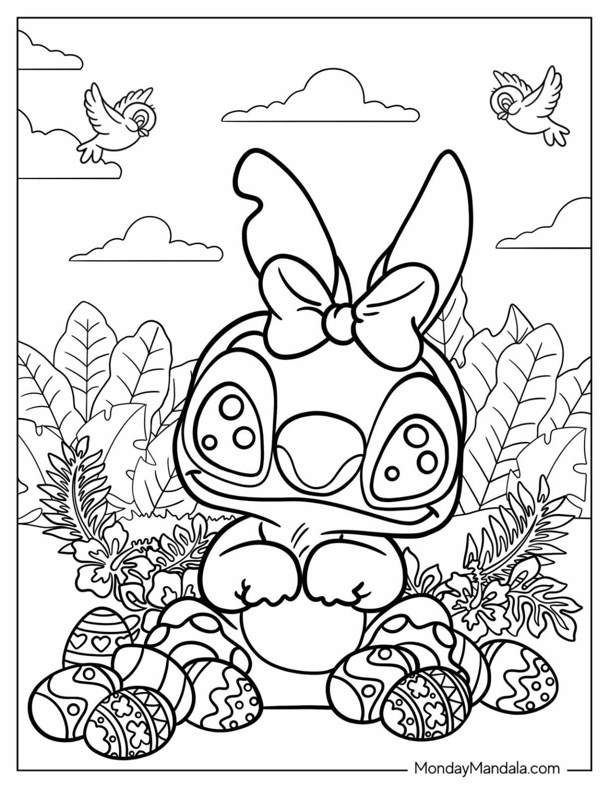 120+ Stitch Coloring Pages: Cute and Cuddly Designs 20