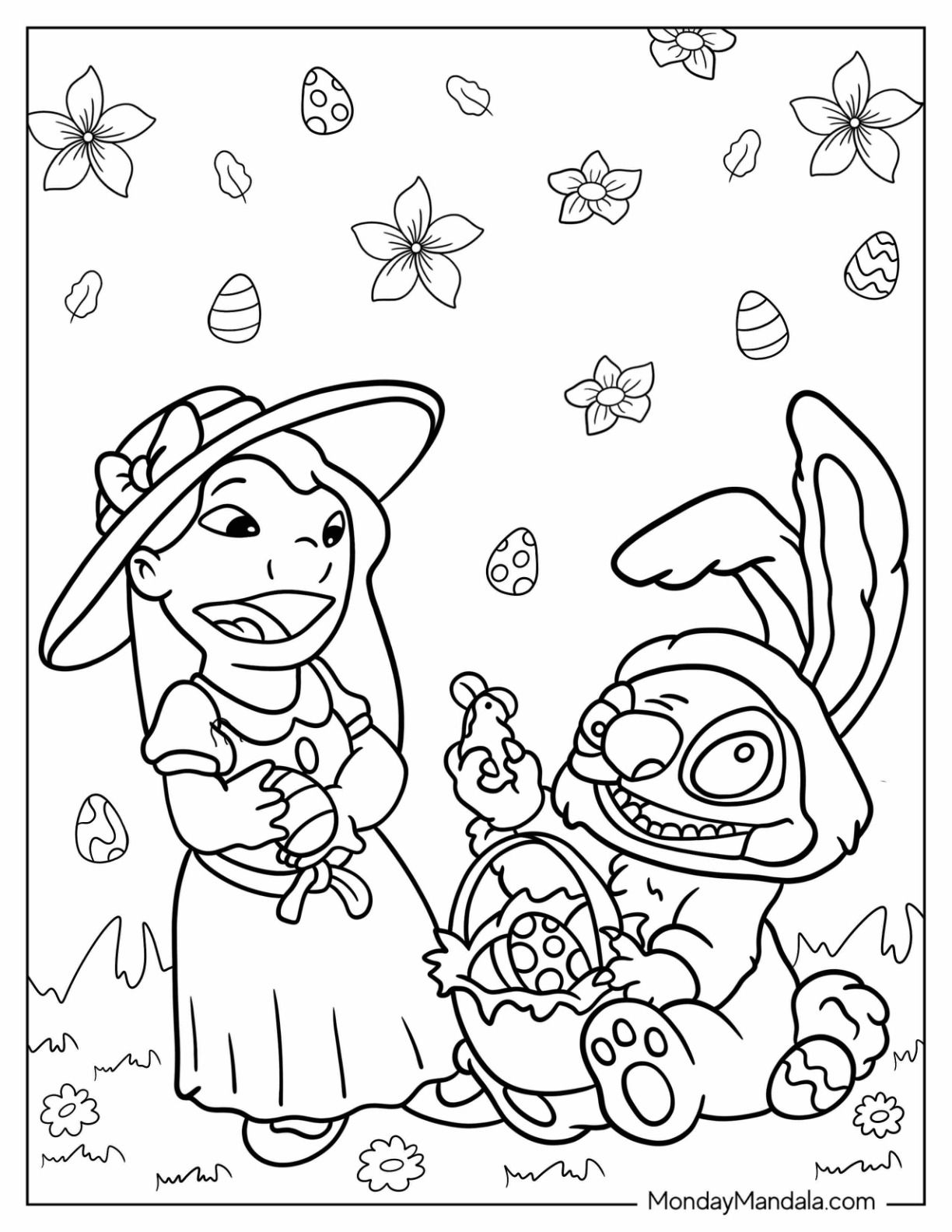 120+ Stitch Coloring Pages: Cute and Cuddly Designs 22