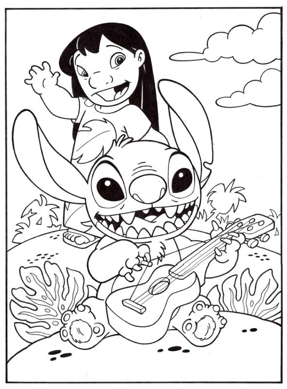 120+ Stitch Coloring Pages: Cute and Cuddly Designs 31