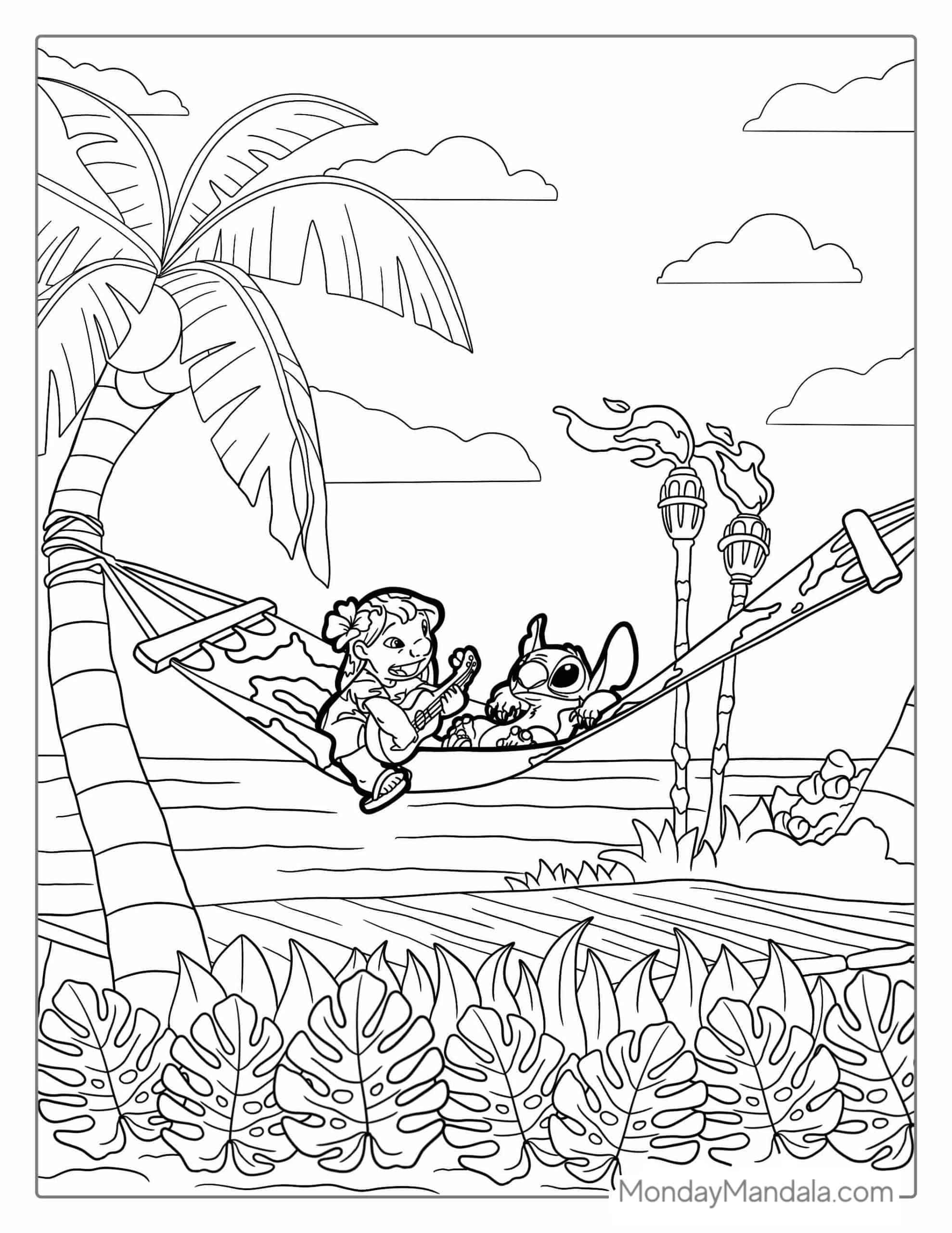 120+ Stitch Coloring Pages: Cute and Cuddly Designs 34