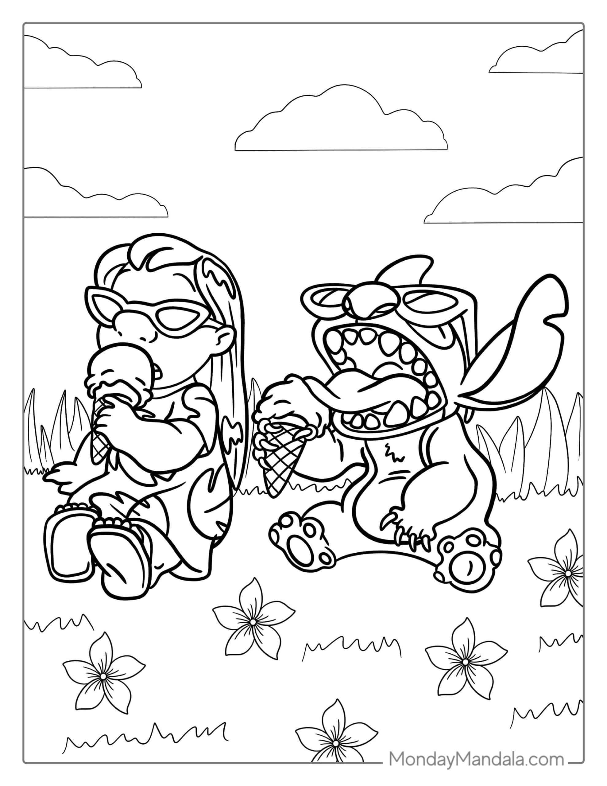 120+ Stitch Coloring Pages: Cute and Cuddly Designs 5