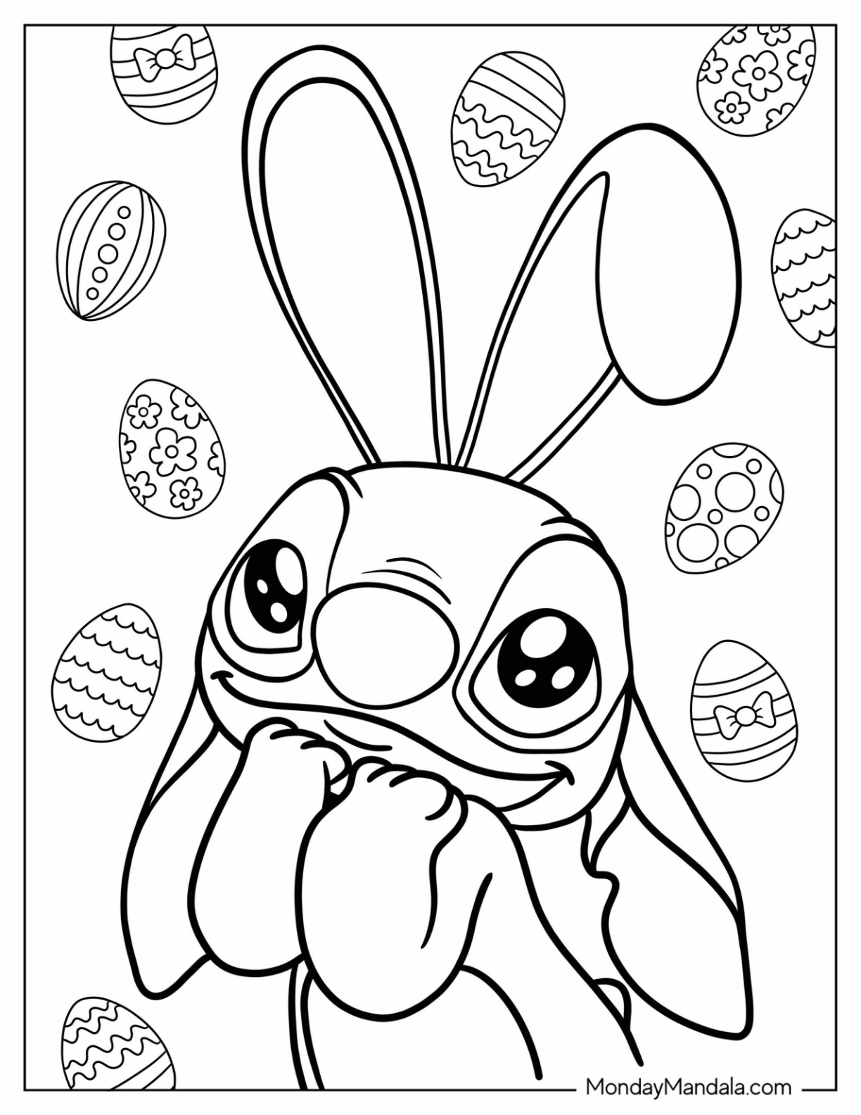 120+ Stitch Coloring Pages: Cute and Cuddly Designs 52