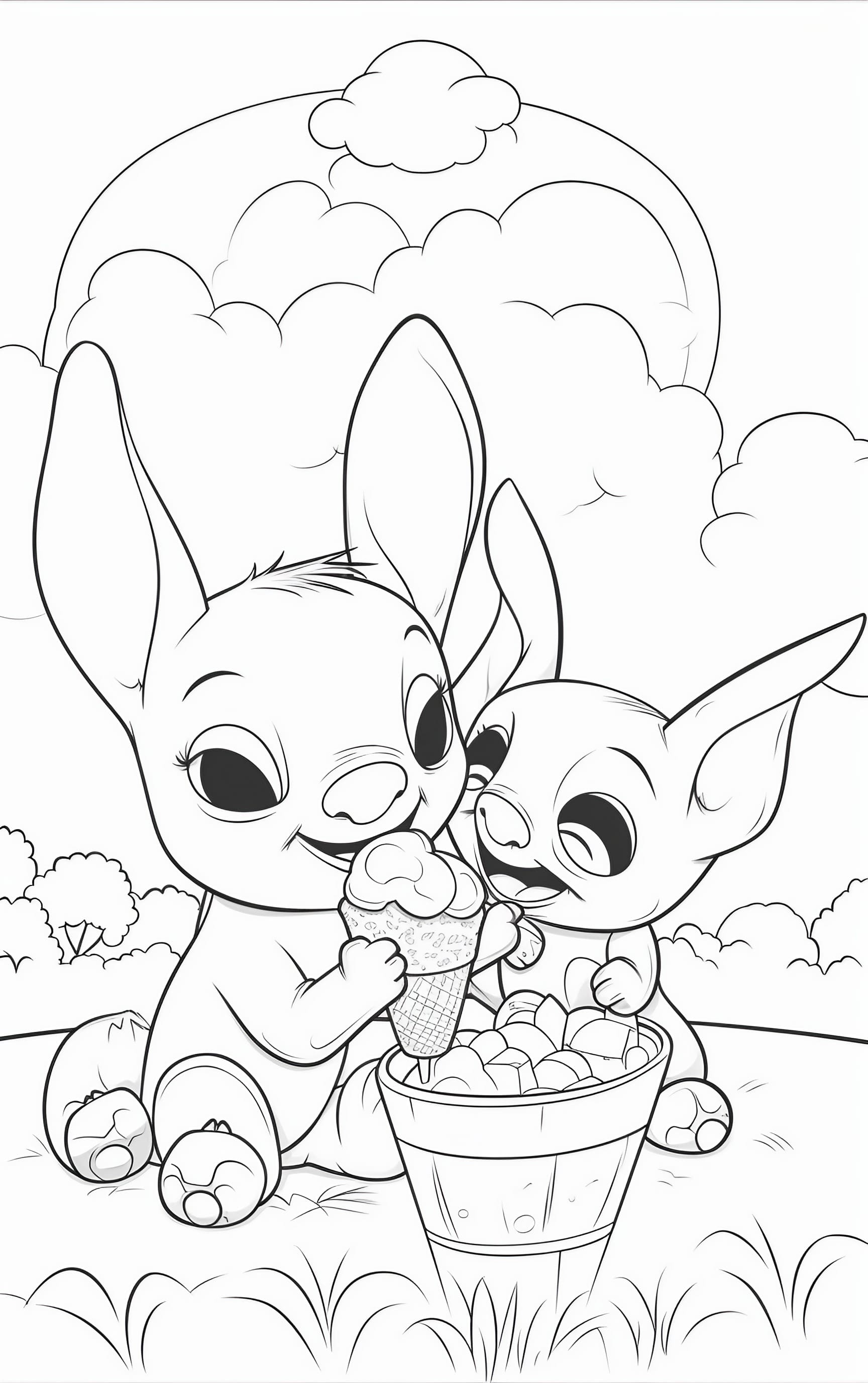 120+ Stitch Coloring Pages: Cute and Cuddly Designs 57