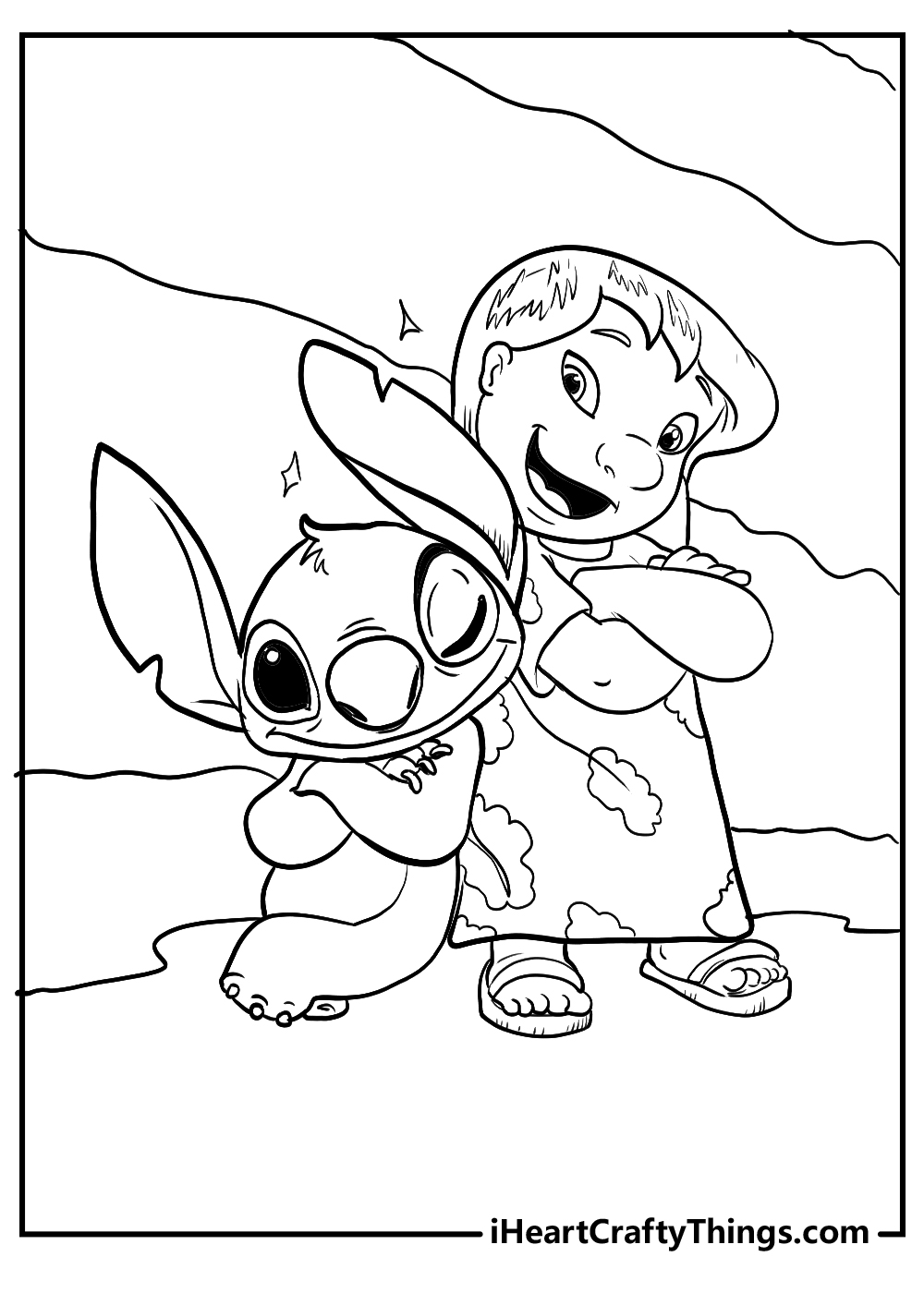 120+ Stitch Coloring Pages: Cute and Cuddly Designs 62