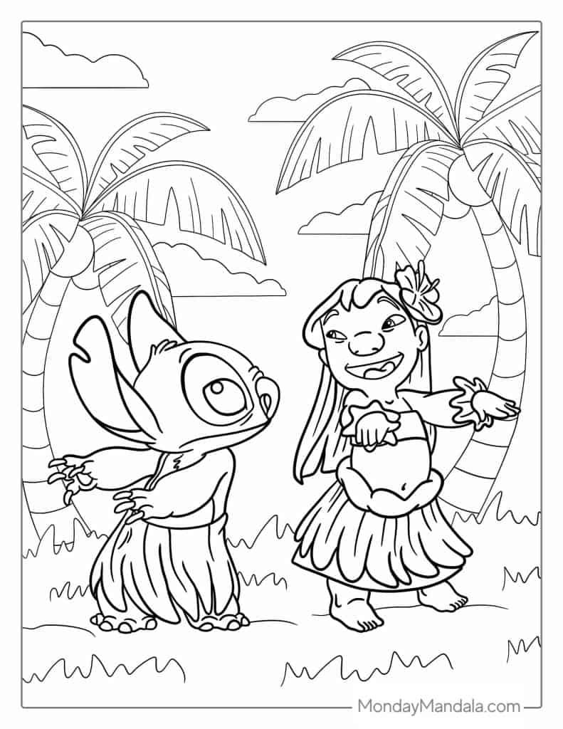 120+ Stitch Coloring Pages: Cute and Cuddly Designs 65