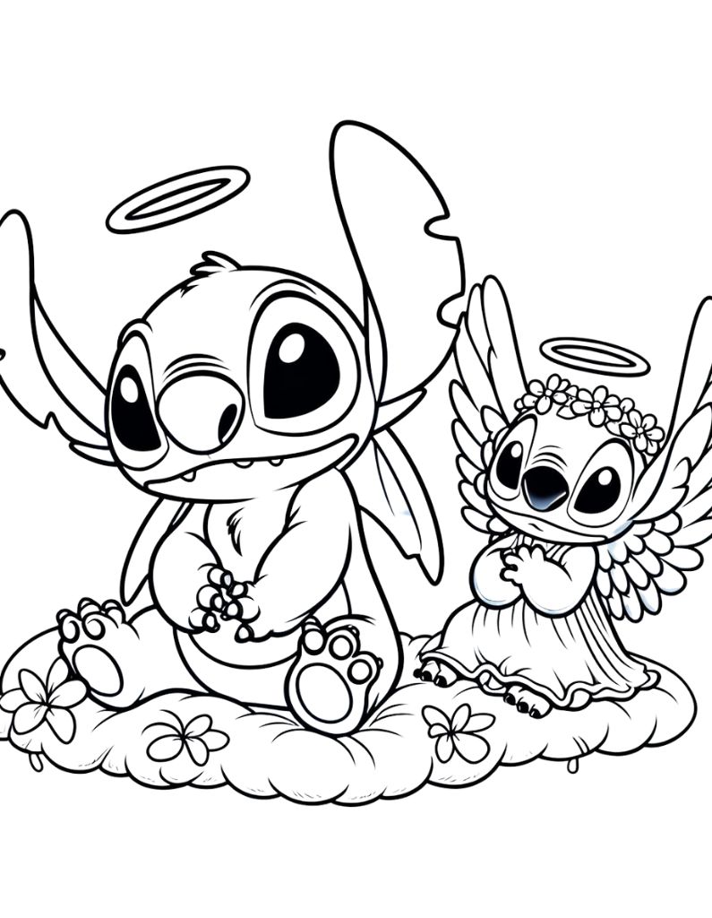 120+ Stitch Coloring Pages: Cute and Cuddly Designs 66