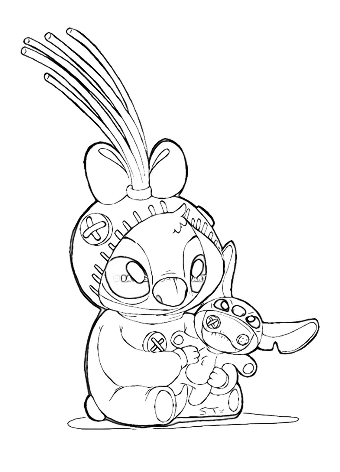 120+ Stitch Coloring Pages: Cute and Cuddly Designs 74