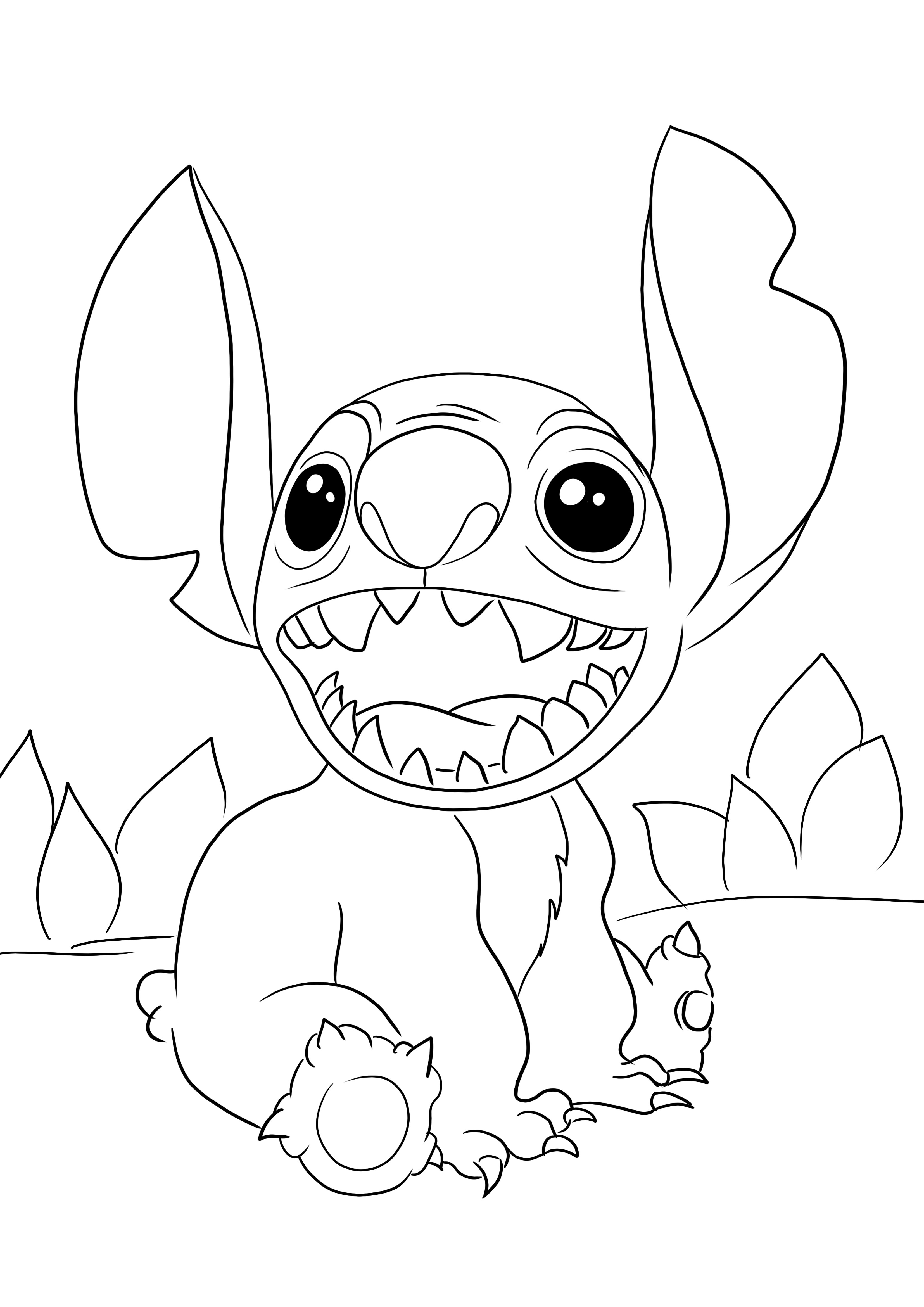 120+ Stitch Coloring Pages: Cute and Cuddly Designs 84