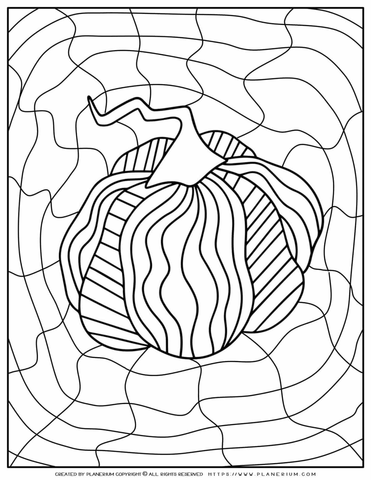 130+ Pumpkin Adult Coloring Pages: Fall in Love with These Designs 109