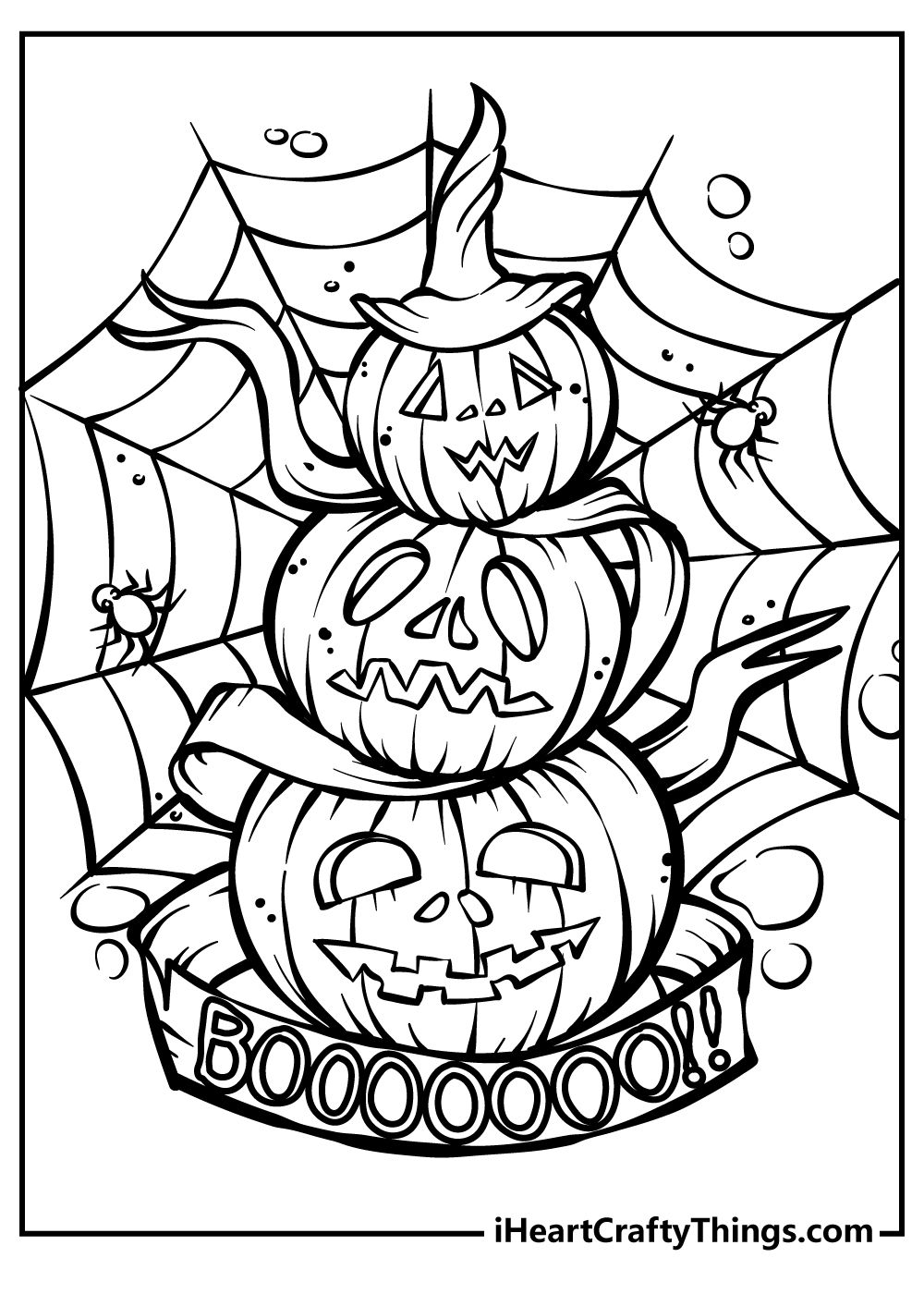 130+ Pumpkin Adult Coloring Pages: Fall in Love with These Designs 113