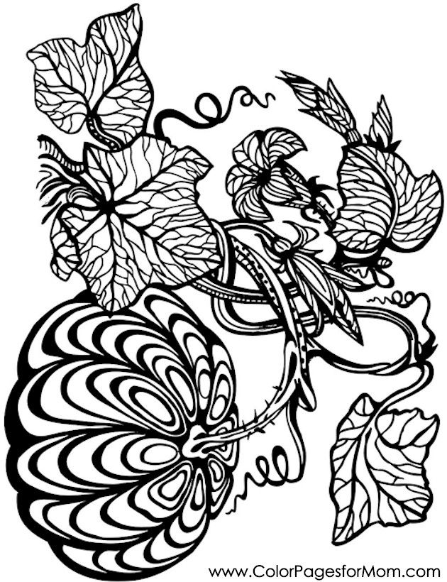 130+ Pumpkin Adult Coloring Pages: Fall in Love with These Designs 12