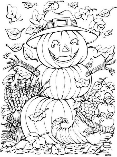 130+ Pumpkin Adult Coloring Pages: Fall in Love with These Designs 125