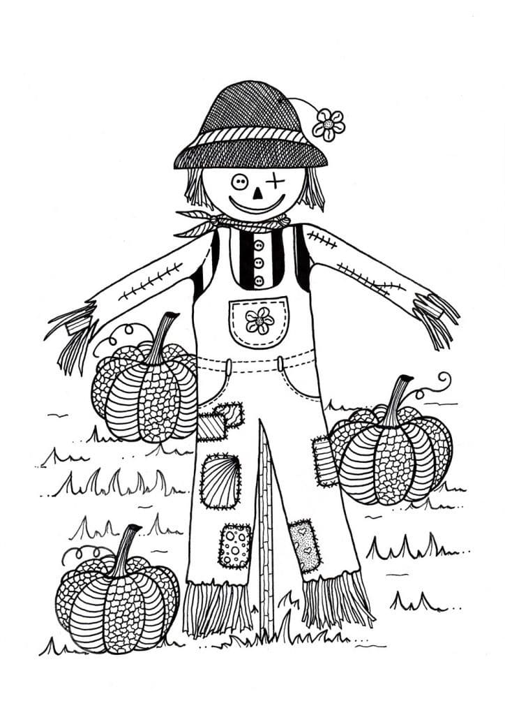 130+ Pumpkin Adult Coloring Pages: Fall in Love with These Designs 134