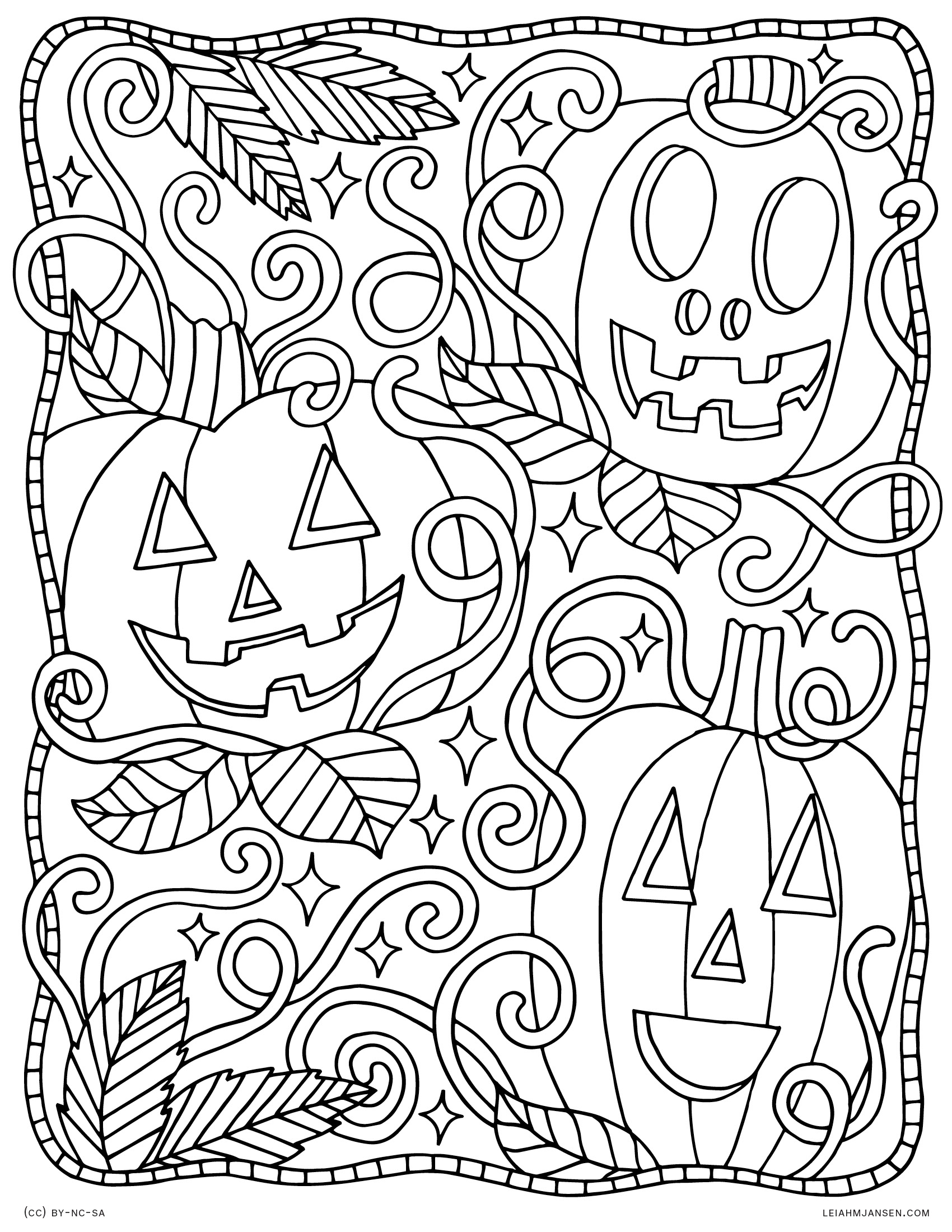 130+ Pumpkin Adult Coloring Pages: Fall in Love with These Designs 35