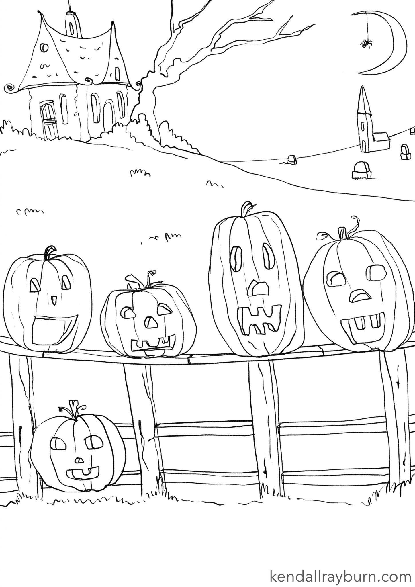 130+ Pumpkin Adult Coloring Pages: Fall in Love with These Designs 43