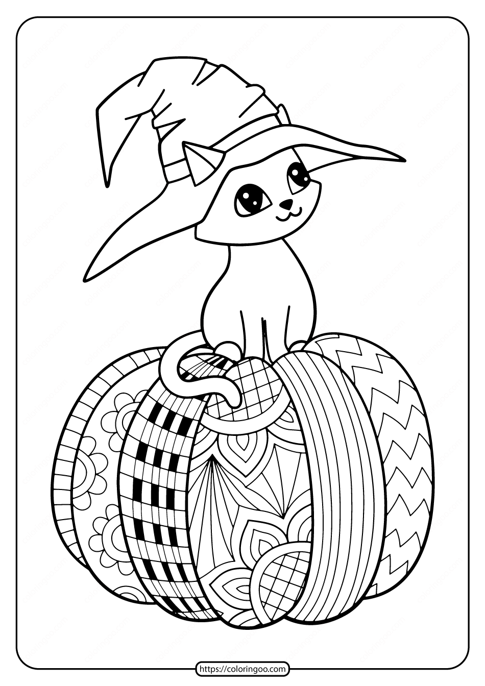 130+ Pumpkin Adult Coloring Pages: Fall in Love with These Designs 45