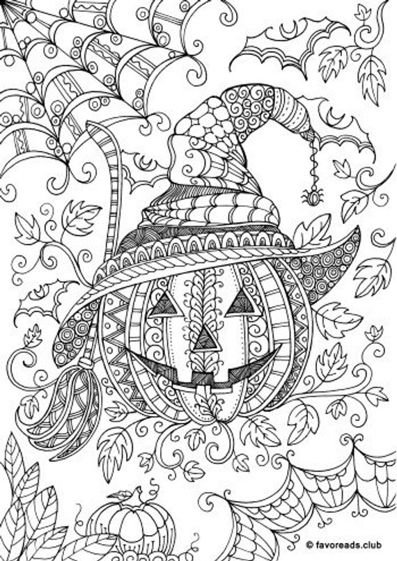 130+ Pumpkin Adult Coloring Pages: Fall in Love with These Designs 5