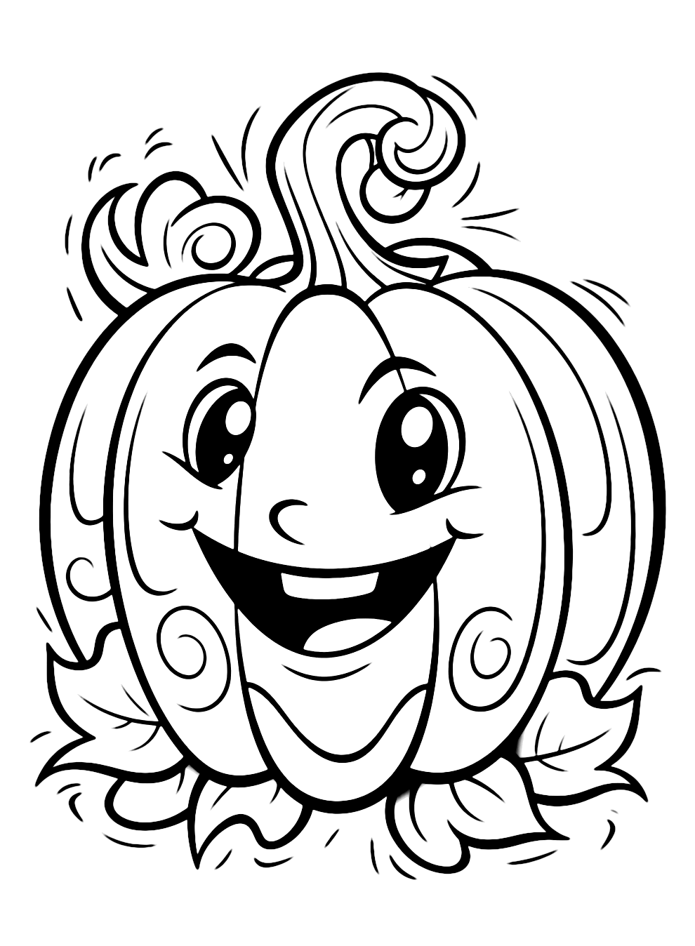 130+ Pumpkin Adult Coloring Pages: Fall in Love with These Designs 53